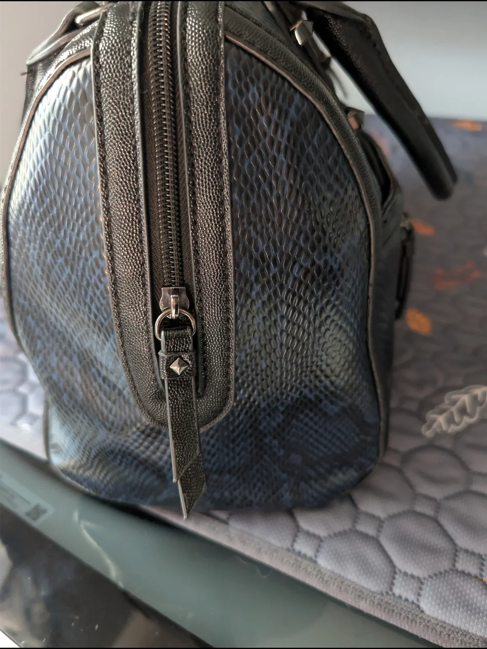 Designer Bag - Quilted Leather Look